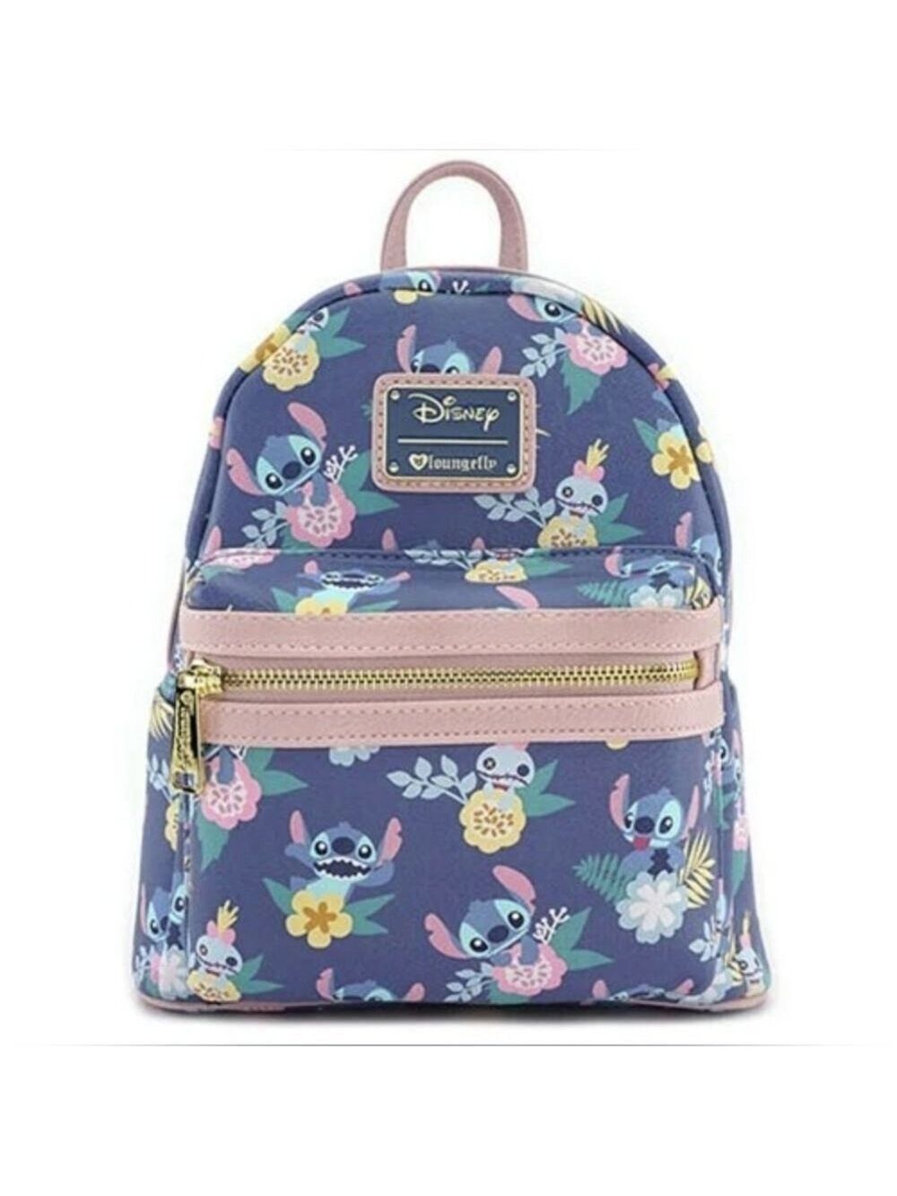 Loungefly Disney Lilo & Stitch and Scrump Floral Backpack